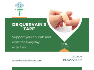 De Quervain Pain Relief Tape: Fast Healing for De Quervain's Tenosynovitis
