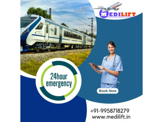 Use Medilift Train Ambulance in Raipur with Superb Care